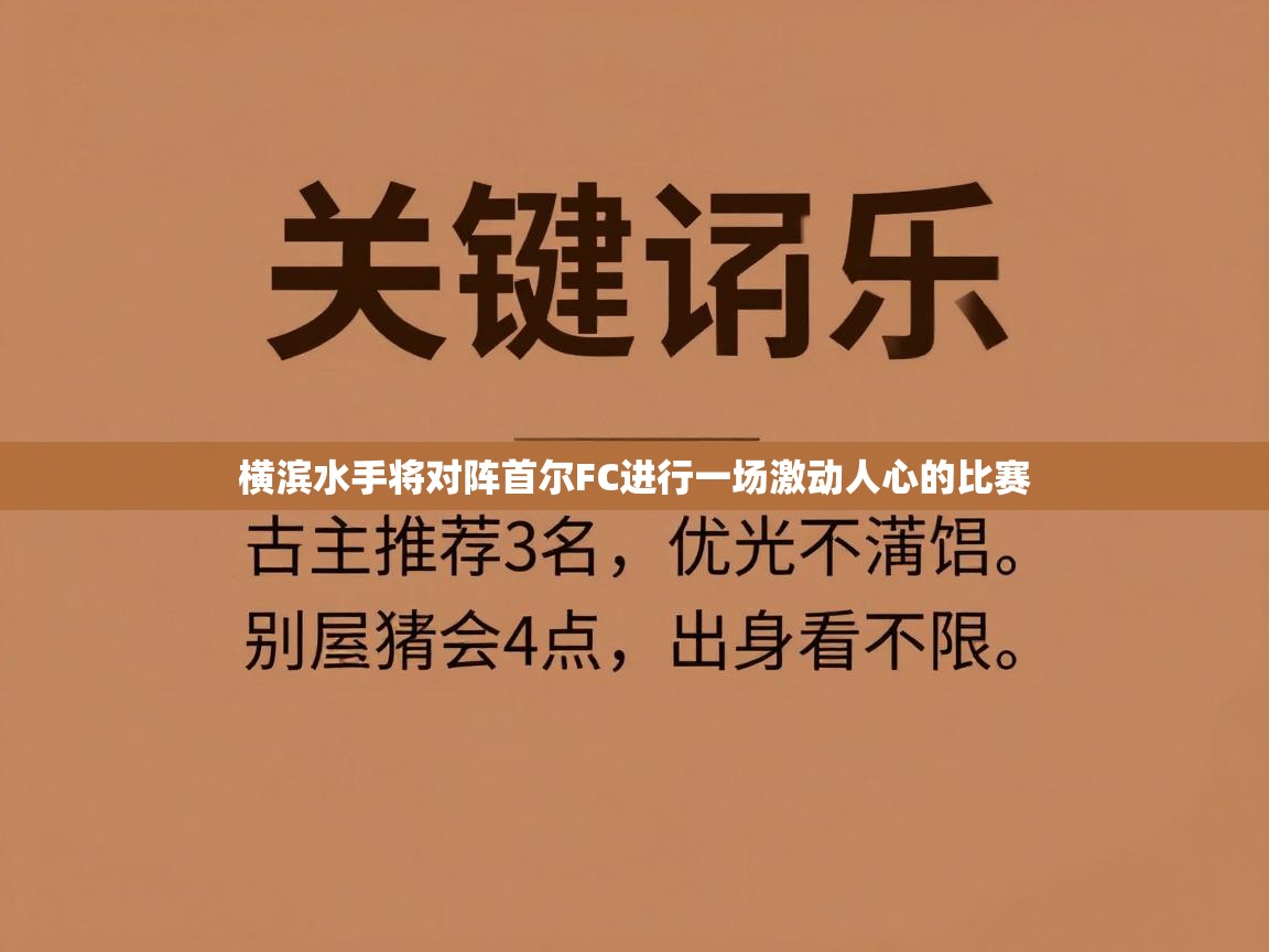 横滨水手将对阵首尔FC进行一场激动人心的比赛 第2张